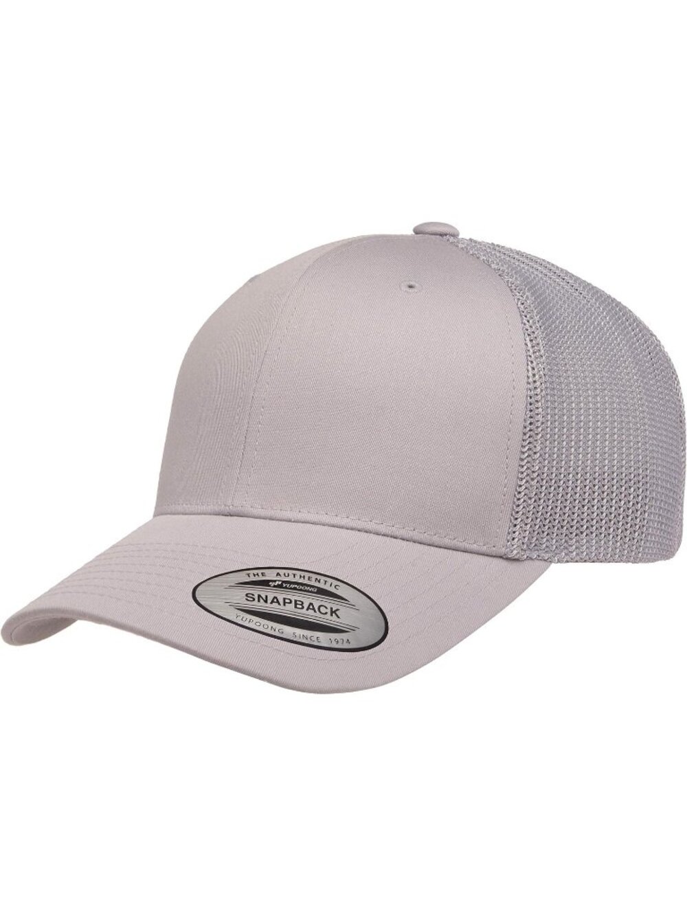 Men's Silver Cotton Classics Trucker Mesh Cap YP Snapback Loose Fit Hat Cap